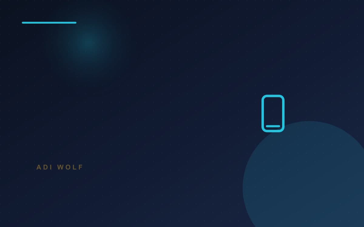 עיצוב אתרים Mobile-First: למה הטלפון קודם